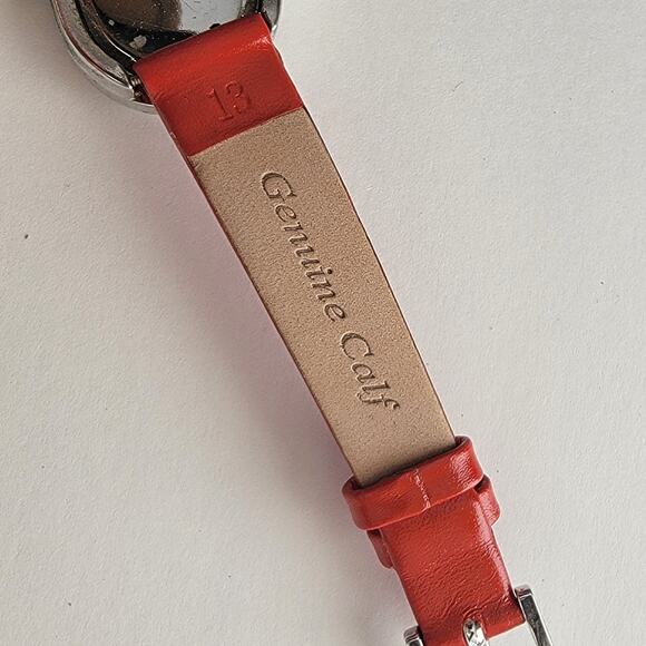 Vintage Watches Heart Crystal Watch by Hugo Red Strap Quartz Valentine Style - Picture 9 of 10